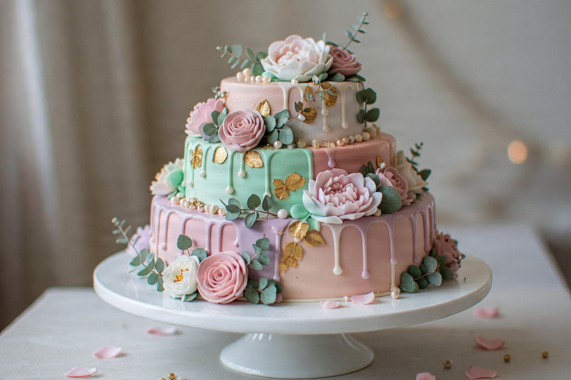 Stunning custom designed celebration cake